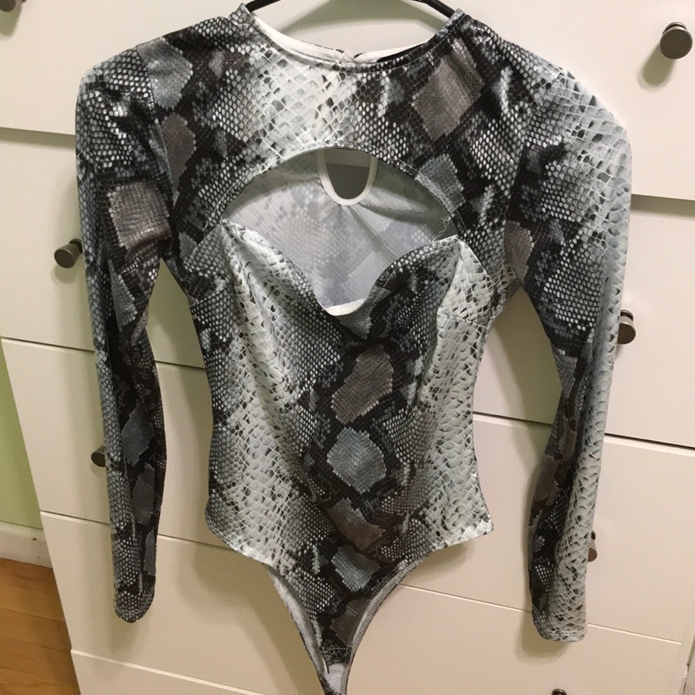 Blue snake bodysuit